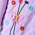 thumbnail image 6 of SILVERCELL Childrens’ Zip-Up Hoodie Jacket Girls Butterfly and Flower Printed Long Sleeve Sweatshirt Coat for 2-13 Years Toddler Kids, 6 of 8