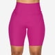 thumbnail image 2 of Pantalones cortos Prolriy para mujer, para entrenamiento, gimnasio, elásticos, de ciclismo, de cintura alta, deportivos, rosa fuerte, talla S, 2 of 8