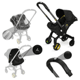thumbnail image 1 of Carriola Para Bebé Dodo Baby Volpe Mosquitero E Impermeable Negro, 1 of 12