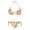 Abstract Floral Art, variant on Bikini Set, Zebra Stripes Quick Drying Swimwear, Stylish Drawstring Ladies Swimsuits for Summer Pool