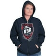 thumbnail image 5 of Soccer Player USA American Nation Hoodie Sweatshirt Women Men Brisco Brands S, 5 of 6