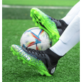 thumbnail image 5 of OnyxTrek Men's High Top Soccer Shoes FG Long Spikes Adult Football Shoes Lightweight Professional Athletic Training, 5 of 6