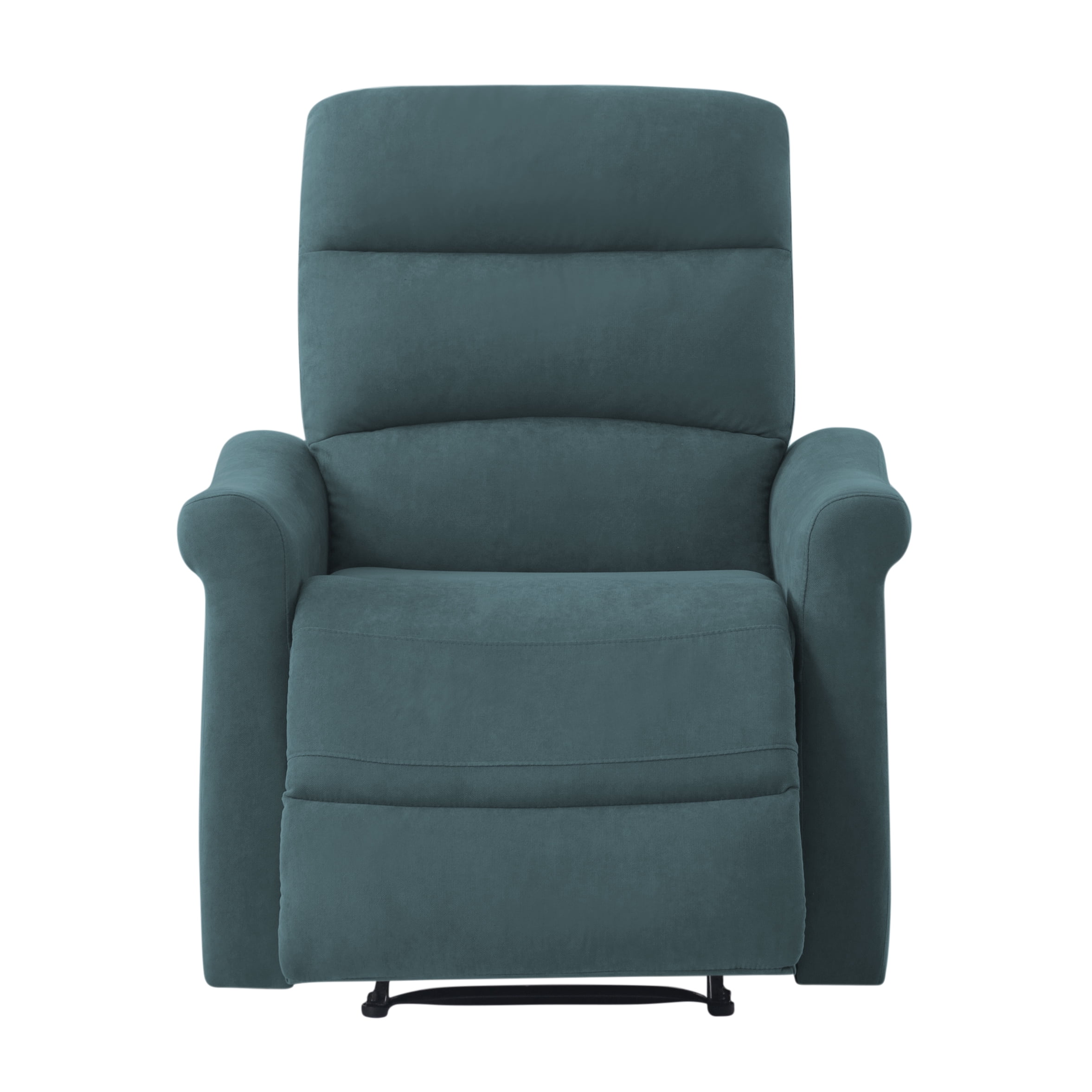 BSHTI 31.89” Linen Fabric Manual Recliner Chair, Single Sofa Recliner with Adjustable Backrest for Ergonomic Comfort Seating for Living Room & Office(Green)