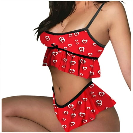 

Lace Lingerie for Women Women V Neck Floral Lace Lingerie Set Open Front Sexy Babydoll Mesh Underwear Lace Set Lingerie Sexy Lingerie Babydoll Sets Christmas Lingerie for Women Sexy