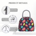 thumbnail image 4 of Balery Donuts1 Bolsa de Almuerzo para Mujeres, Caja de Almuerzo, Bolsa de Almuerzo Pequeña Impermeable, Tote de Almuerzo Reutilizable con Gran Capacidad, 4 of 6