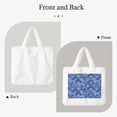 thumbnail image 2 of Cauagu Blue Mandala Harmony Pattern Women's Plush Tote Bag,Soft Underarm Bag Ladies Fluffy Shoulder Bag Plush Handbag Women Furry Tote Bag for Autumn and Winter, 2 of 7