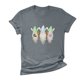 thumbnail image 4 of Moda Mujer Causal Pascua Cuello redondo Blusa estampada Camiseta de manga corta Tops de verano Pompotops  hkajfhjk461157, 4 of 6
