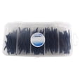 thumbnail image 2 of 150 Uds. Señuelos de pesca de s blandos 4 cm/1,6 pulgadas cebos artificiales para s Negro Cola Cebo de pesca de lombriz, 2 of 8