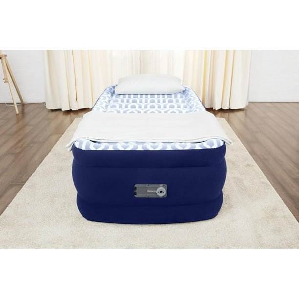 Bestway® Tritech™ Air Mattress Twin 20" with Fashion Flock Top and