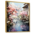 thumbnail image 2 of Designart "Silk Road China Art painting X" Chinese Floater Framed Wall Decor, 2 of 7
