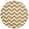 thumbnail image 3 of Safavieh Courtyard Bailey Chevron Indoor/Outdoor Area Rug, 6'7" x 6'7" Round, Green/Beige, 3 of 7