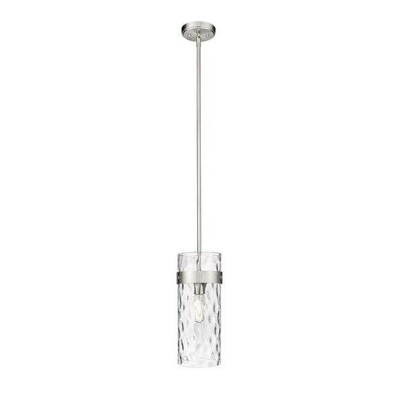 1 Light Pendant In Industrial Style-11.5 Inches Tall And 11 Inches Wide-Polished Nickel Finish -Traditional Installation Z-Lite 3037P11-Pn