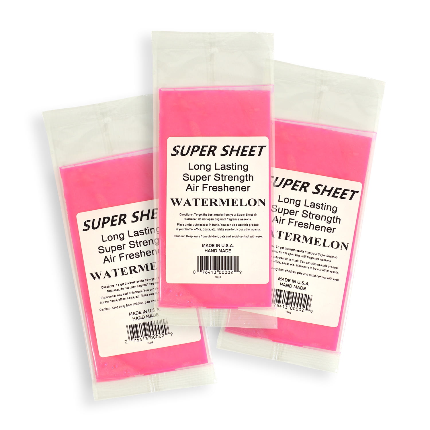 Jenray Super Sheet Small (7.5"x3.75") Under Seat Car Air Freshener, 3