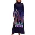thumbnail image 2 of Miami Vice Neon Long Dress Dress women Womens dresses Evening gown summer dress korean women, 2 of 5