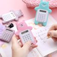 thumbnail image 3 of Basic Calculator Creative 8-Digit Display Beginner Portable Cartoon Bear Style Calculator Rubber Button Pocket Size Calculator for Desktop Home Office Students School Supplies, 3 of 3