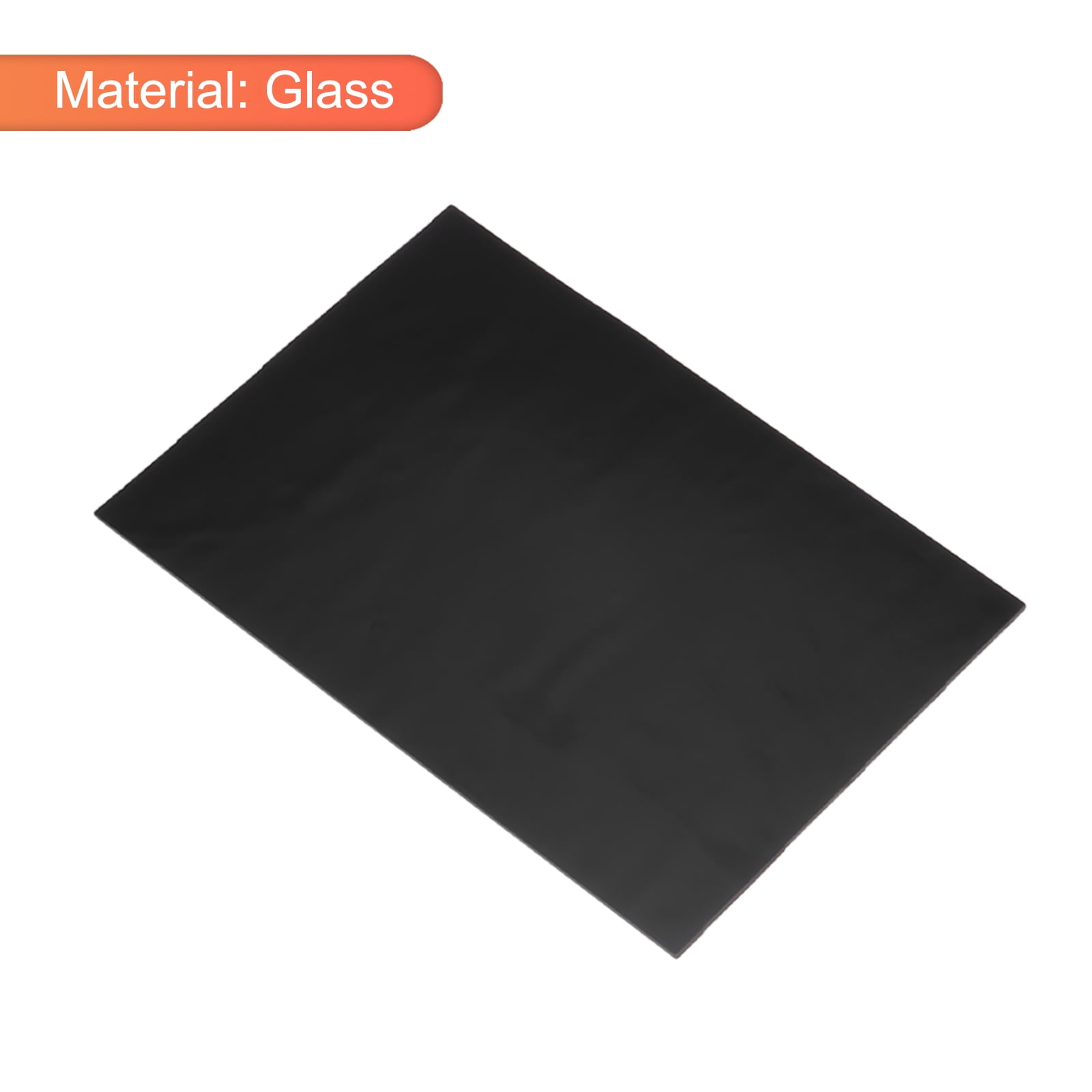 Uxcell 2Pcs Stained Glass Sheet Mosaic Tile Stained Glass Sheets for Crafts DIY Art Project Black