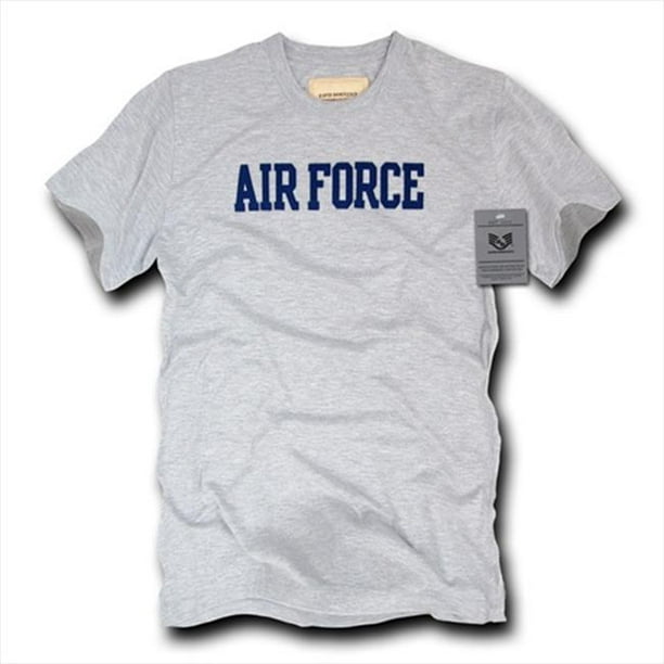 Rapid Dominance Air T-shirts Milites R54-AIR-HGR-04 Oceanside- Applique- Air Force- Heather Grey- X-Large