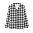 thumbnail image 5 of Cmtiyu Pajamas for Women Set Long Sleeve Notch Collar Button Pockets Top And Pants, Casual Loose Printed Loungewear Set, S-3XL, 5 of 6