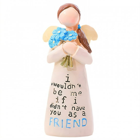 ICERUN Garden Statues,Angel Girl Sculpture Garden Art,Smooth Resin Texture Yard Decorations Outdoor,Style1