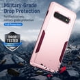thumbnail image 6 of for Galax S10 Plus Case,Samsung Galaxy S10 Plus Case,with Screen Protector [ Grade Drop Tested] Heavy-Duty Tough Rugged Shockproof Protective Case for S10 Plus 6.4 inch, Pink, 6 of 11