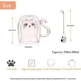 thumbnail image 2 of Cute Cat Gift for Women Double Walled Glass  Espresso Coffee Tea Cup Christmas Gifts for Her, 2 of 9