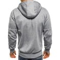 thumbnail image 2 of Arvbitana Men's Long Sleeve Warm Hoodie Casual Turtleneck Zipper Jacket Sweatshirt Outdoor Coat, 2 of 3