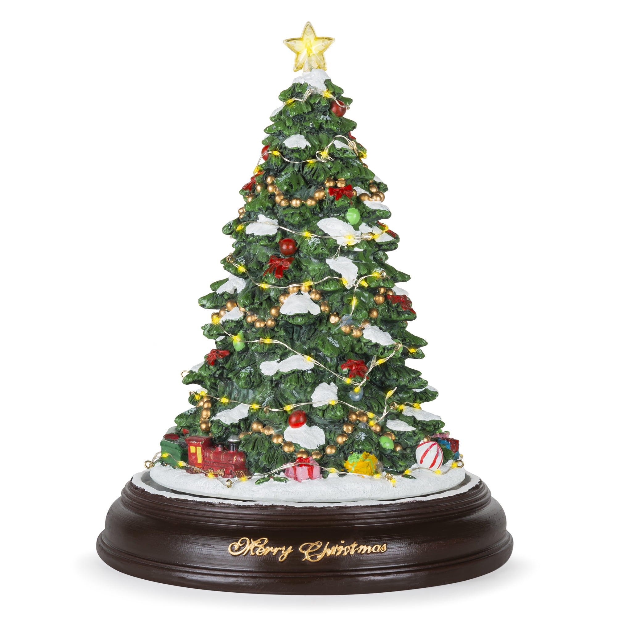Best Choice Products Pre Lit Tabletop Rotating Musical Christmas Tree Festive Holiday Decoration W 9 Songs Green Walmart Com Walmart Com
