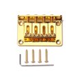 thumbnail image 3 of Greeniant Pieza de repuesto de aleación de puente fijo para guitarra eléctrica, sillines ajustables Vintage dorados, accesorio de cola dura con llave y Accesorios para instrumentos musicales Greeniant OD026330-00, 3 of 6
