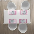 thumbnail image 4 of Ambesonne Damask Place Mats Set of 4, Middle Eastern Blossom, Standard Size, Pink White, 4 of 4