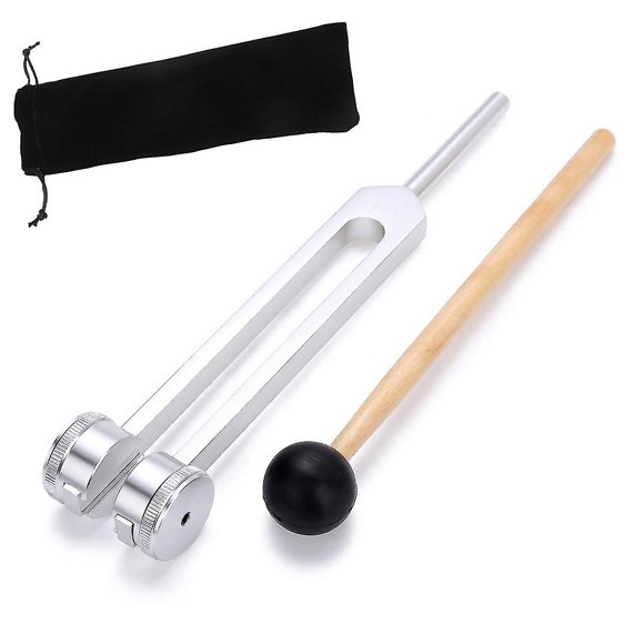 Tuning Fork 128 Hz, C-128 Frequency Aluminum Alloy Non-magnetic Tuning Fork For With Hammer From Sugoumei
