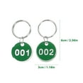 thumbnail image 2 of Masteelf 30pcs Round Number Tags Marking Number Tags Keychain Number Tags for Identification, 2 of 8
