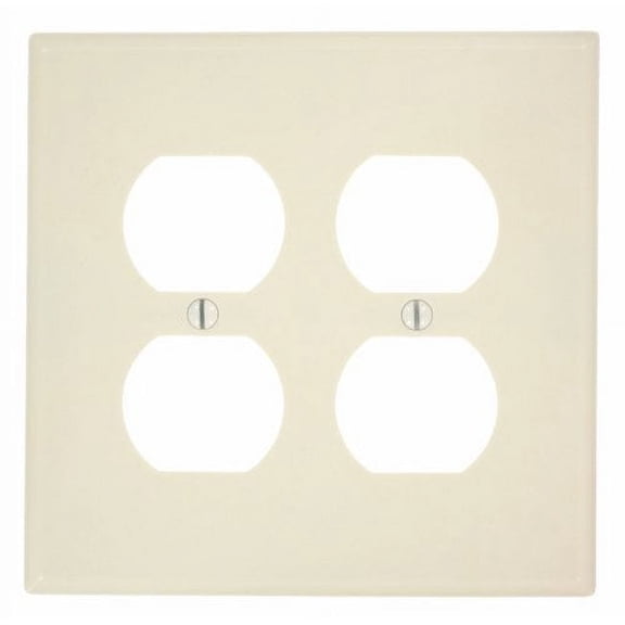 WALL PLATE ALMOND 2GANG (Pack of 1)