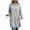 Gray, variant on Long Hoodies for Women Drawstring Split Hem Pullover Top Long Sleeve Sweatshirts with Pocket Casual Loose Fall Trendy Tops