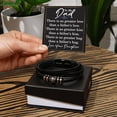thumbnail image 2 of To My Dad Bracelet, Dad Christmas Gift, Inspirational Gifts for Father's Day from Son, Dad Gift from Daughter, No Greater Gift Than Father's Hug, 2 of 7