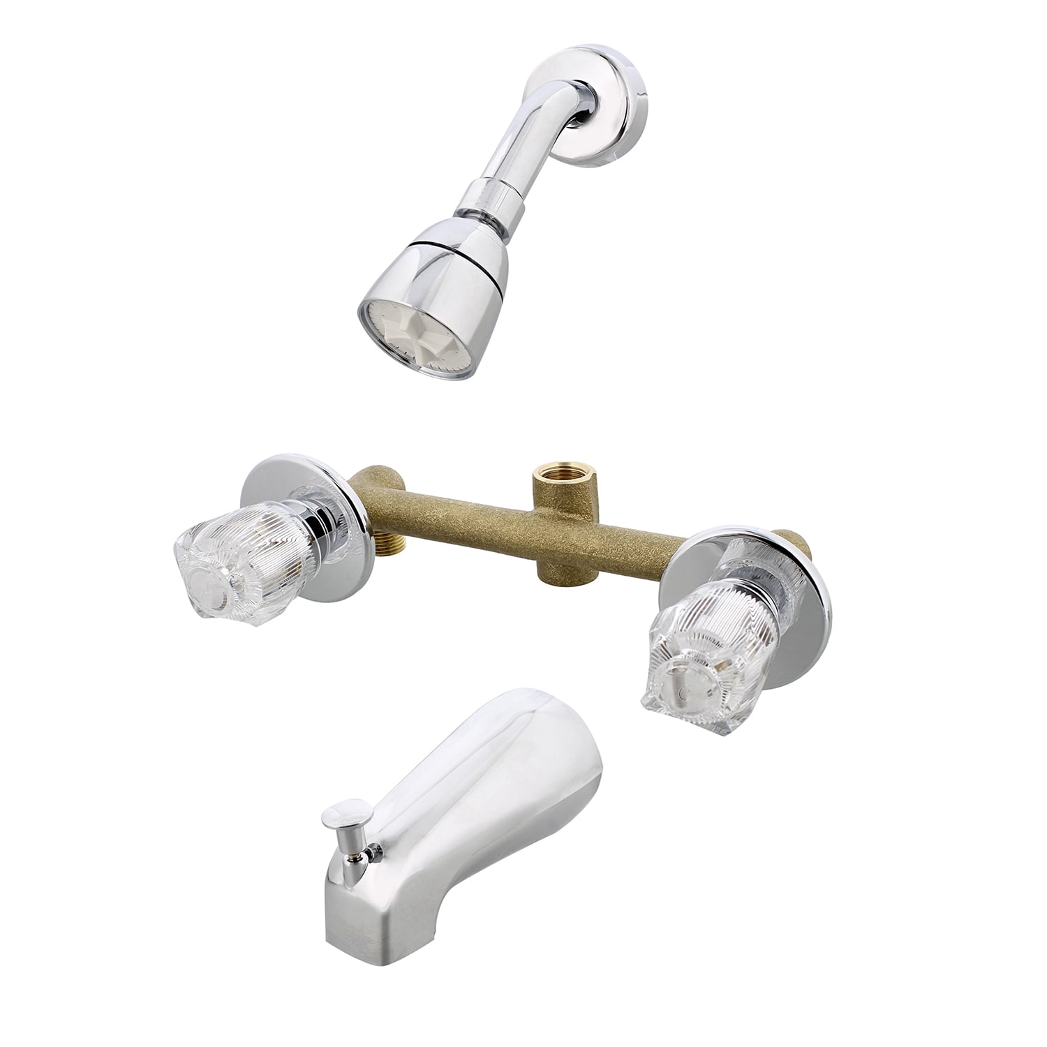 Empire Faucets Tub Spout 8in Bathtub Faucet with Shower Diverter