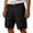 Black, variant on Mens Water Resistant Ripstop Cargo Shorts 2026 Relaxed Fit Solid Color Short Pant Fishing Multi Pockets Outdoor Work Shorts Fashion Clothing Khaki L
