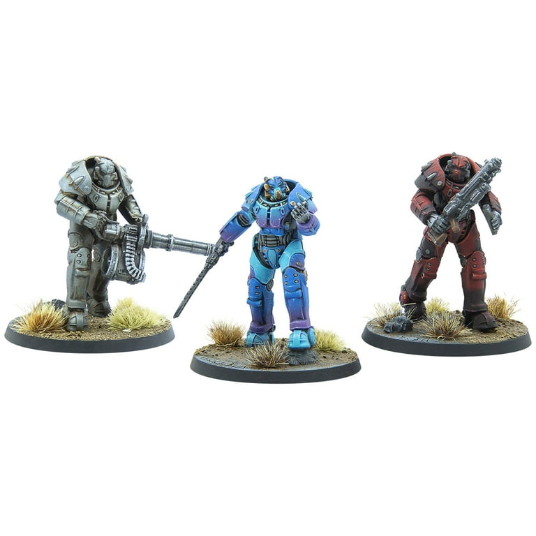 Fallout: Wasteland Warfare Unaligned X-01 Power Armor Figures, 3