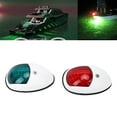 thumbnail image 4 of Navigation Signal Light Side Boat Light Boat Sidelight Yacht Lamp Marine Navigation Light 2Pcs Signal Lamp Red Green LED Waterproof Boat Navigation Light DC12V 3WWhite, 4 of 8