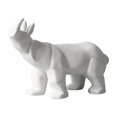 thumbnail image 1 of Estatua de rinoceronte y elefante, adorno artesanal para estantería de dormitorio., 1 of 9