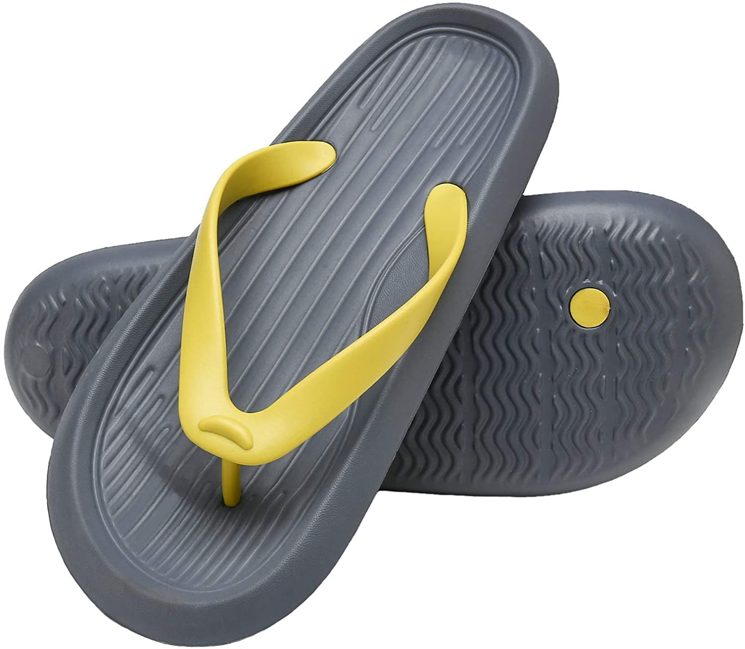Men's Thong Sandals Flip Flops Beach Shoes Synthetic Rubber Sole Lightweight 