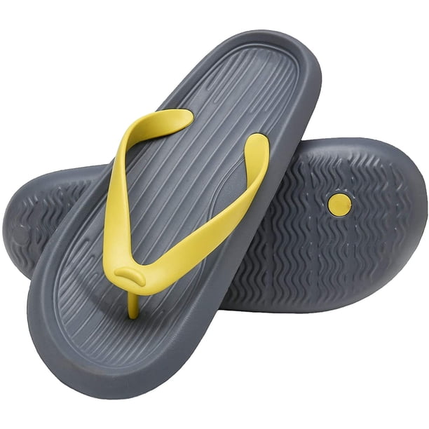 Chanclas para hombre y mujer, sandalias ligeras con tiras, zapatillas de verano para la playa, la piscina y la ducha Ormromra WRMH-774-1