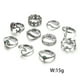 thumbnail image 3 of Anillos para mujer, regalos para mujer, 10 piezas/juego, anillos bohemios vintage apilables para mujer, anillos azules para los nudillos., 3 of 4