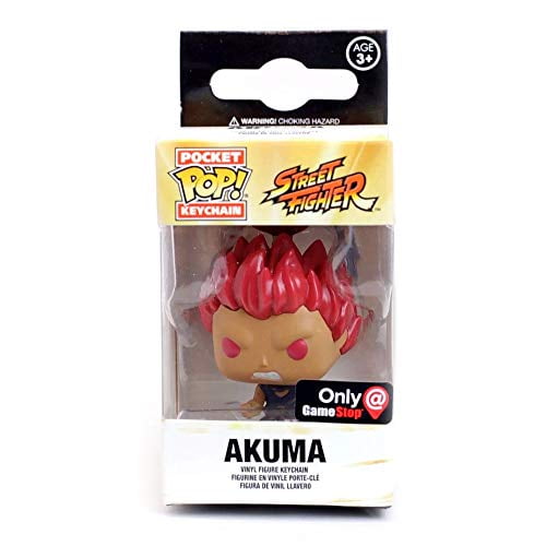 Keyrings Street Fighter Akuma Gamestop Exclusive FUNKO Pocket Pop Keychain Vinyl Figure