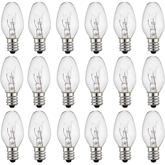 15W Dimmable Wax Warmer & Salt Lamp Bulbs – Warm White, 18-Pack For Scentsy