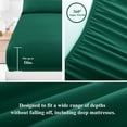 thumbnail image 3 of RUIKASI 7 Pieces Queen Comforter Set with Sheets, Dark Green Bed in a Bag Queen with Comforter and All Season Sheets, Pillowcases & Shams, 3 of 10