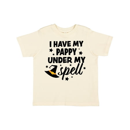 

Inktastic I Have My Pappy Under My Spell with Cute Witch Hat Boys or Girls Toddler T-Shirt