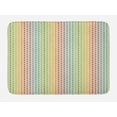 thumbnail image 1 of Rainbow Bath Mat, Composition of Circles or Dots as Rainbow Color Spectrum in Vertical Order Pattern, Plush Bathroom Decor Mat with Non Slip Backing, 29.5" X 17.5", Multicolor, by Ambesonne, 1 of 2