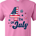 thumbnail image 4 of Inktastic 4th of July with Striped Stars T-Shirt, 4 of 5