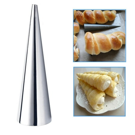 

12/24pcs Conical Stainless Steel Large Screw Croissant Tool Baking Pastry Cones Shape