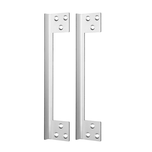 2 Pcs Door Latch Guard Plate Outswing Angle Latch Protector Door Latch Cover Latch Shield L Shaped Security 7Inch